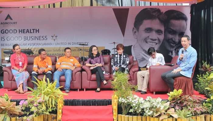 Martabe Dorong Peningkatan Kualitas Kesehatan Karyawan Perempuan Bersama Pasangan Artis Shahnaz dan Gilang