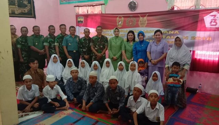 Danrem 023/KS Serahkan Tali Asih Untuk Anak Yatim