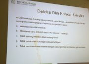 Mari Manfaatkan Periksa Kanker Serviks Gratis