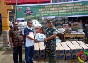 Dandim 0211/TT Serahkan Bantuan Pangdam I/BB Untuk Korban Banjir dan Tanah Longsor Tapteng