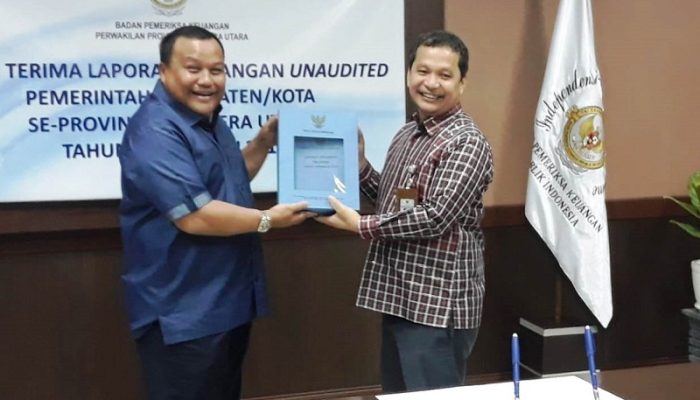 Wali Kota Sibolga Serahkan LKPD ke BPK RI