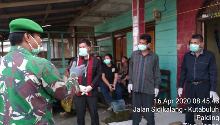 Babinsa Koramil 04/Tigalingga Imbau Proses Pemakaman Warga Yang Meninggal Dipercepat