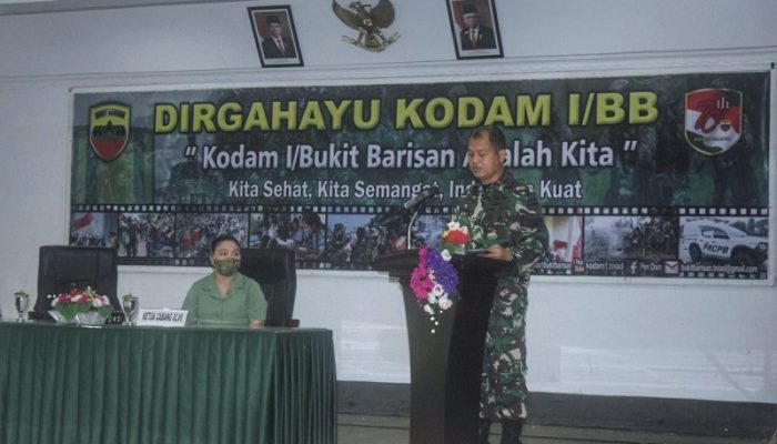 Yonif 123/Rajawali Gelar Acara Syukuran HUT ke-70 Kodam I/BB