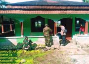 Pengecatan Rumah Ibadah Menjadi Salah Satu Bagian TMMD ke-108 Kodim 0211/TT