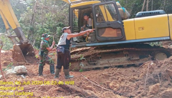 Dalam Pembukaan Jalan, Satgas TMMD Kodim 0211/TT Lakukan Pengawasan Ketat