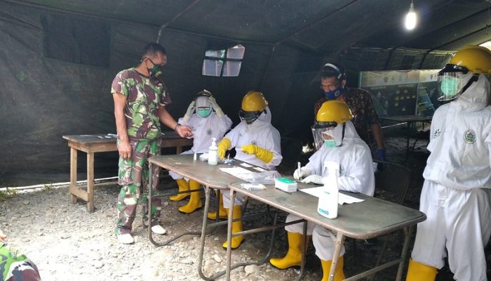 Seluruh Personel Satgas TMMD Dirapid Test, Ini Hasilnya