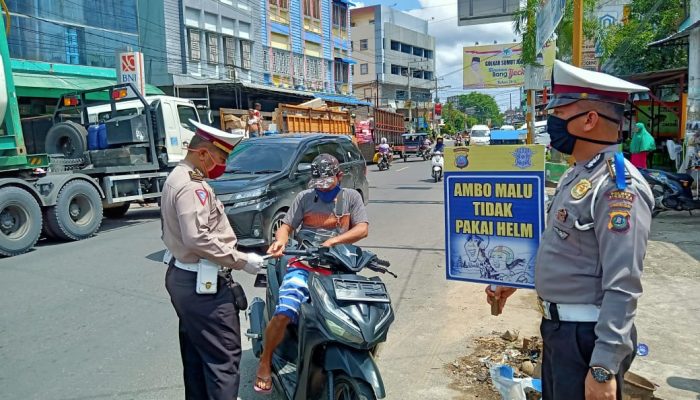 Angka Pelanggaran Lalin OPS Toba 2020 di Polres Sibolga Berkurang