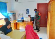 Satgas TMMD dari Koramil Barus Gelar Komsos dengan Bidan Desa