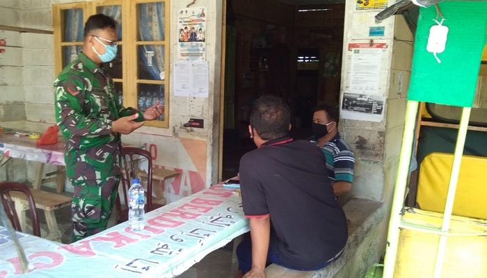 Satgas TMMD ke 108 Babinsa Koramil 01/Barus Tetap Aktif Berkomsos