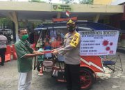 Abang Becak Pejuang COVID-19 Dapat Perhatian Dari Kapolres Sibolga