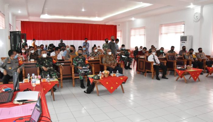 Rapat Evaluasi Giat OPS Percepatan Penanganan COVID-19 di Kepulauan Nias