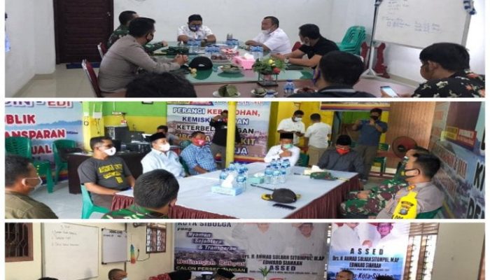 Kapolres Sibolga Bersama Dandim 0211/TT Sosialisasikan Protokol Kesehatan Kepada Paslon Wali Kota