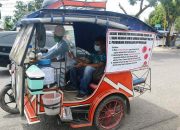 Berlin Silaban, Abang Becak Pejuang COVID-19 dari Sibolga