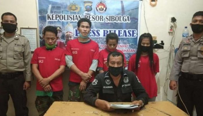Usai Pesta Sabu 4 Warga Sibolga Diamankan
