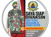 Danrem Siap Jadi Orang Pertama Divaksin di Wilayah Korem 023/KS