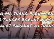 LIRIK LAGU PARUMAEN NAPOGOS