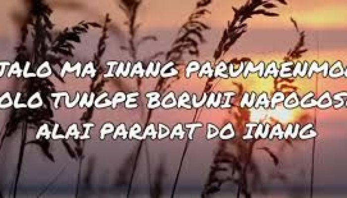 LIRIK LAGU PARUMAEN NAPOGOS