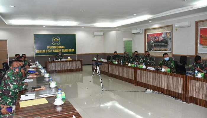 Danrem 023/KS Ikuti Taklimat Awal Wasrik Post Audit Itdam I/BB