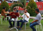 Bupati Bersama Pinca Bank Sumut Tarutung, Launching Cafe Kopi Lonceng