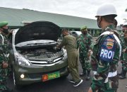 Korem 023/KS Adakan Pengecekan Kendaraan Dinas
