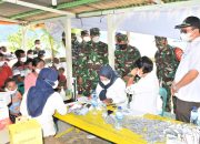 Danrem 023/KS Tinjau Pelaksanaan Vaksinasi di Pulau Terpencil Wilayah Kodim 0211/TT