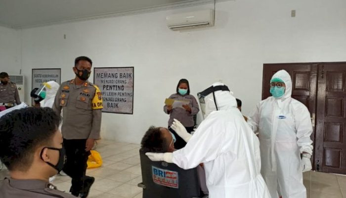 Sebanyak 88 Personel Polres Sibolga Negatif COVID-19 Hasil Rapid Swab Antigen