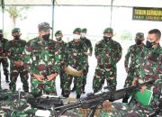 Danrem 023/KS Cek Kesiapan Prajurit Satgas OPS Pamtas RI-PNG Yonif 123/RW