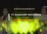 Agincourt Resources Raih Penghargaan Best of The Best dalam Ajang CSR Indonesia Awards 2021