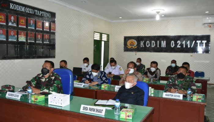 Korem 023/KS Ikuti Rakor Perencanaan TMMD Reguler Melalui Vicon