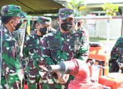 Danrem 023/KS Dampingi ASOPS Kasad Cek Kesiapan Satgas Pamtas RI- PNG Yonif 123/RW