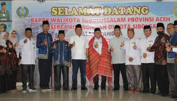 Wali Kota Subulussalam dan FKUB Kunjungi Pemkot dan FKUB Sibolga