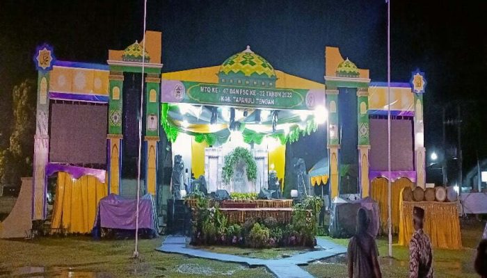 Penutupan MTQ dan FSQ Tapteng Ditunda Jadi Besok Malam Karena Hujan