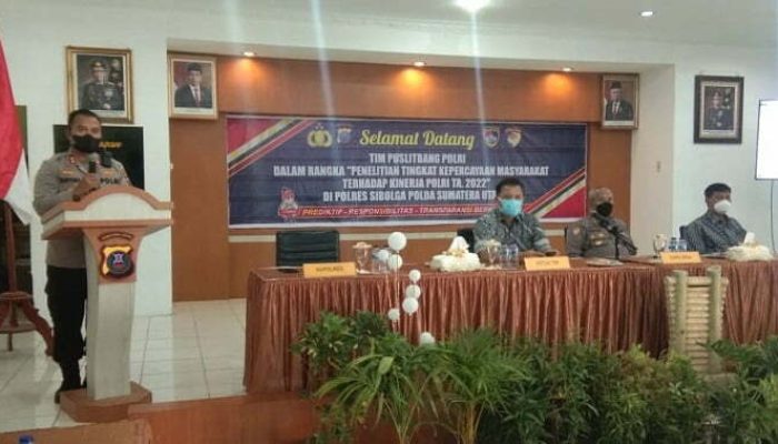 Kepercayaan Masyarakat Atas Kinerja Polres Sibolga Diteliti