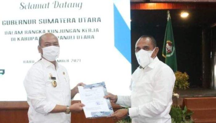 Gubsu Realisasikan Pembangunan Aek Siborgung Taput Sebesar Rp4,5 Miliar