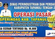 2.400 Liter Minyak Goreng Disediakan dalam Operasi Pasar Pemkab Tapteng di Pandan