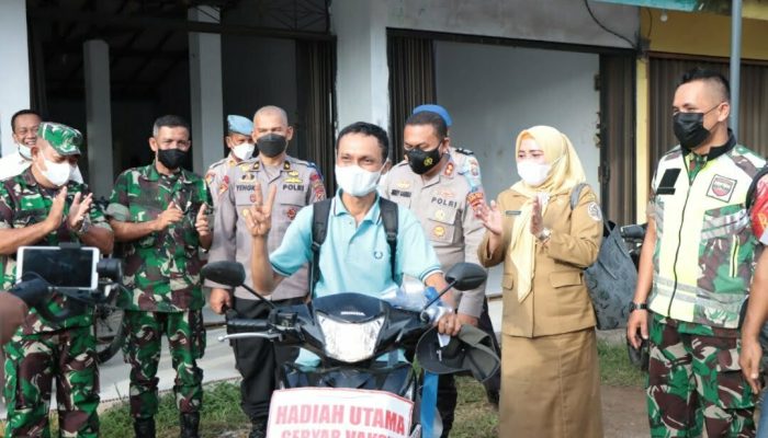 Ini Dia Pemenang Undian Gebyar Vaksin Berhadiah Polres Tapteng
