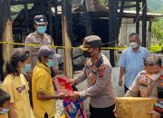 Kapolres Sibolga Berikan Bantuan Untuk Korban Kebakaran