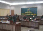 Danrem 023/KS Bersama Dandim Jajaran Rem 023/KS Ikuti Rapim