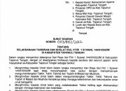 Bupati Tapteng Keluarkan Surat Edaran Pelaksanaan Takbiran dan Sholat Idul Fitri 2022