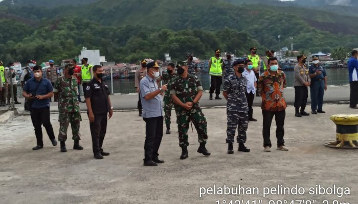 Kapolres Bersama Forkopimda Sibolga Monitoring Arus Penumpang di Pelindo