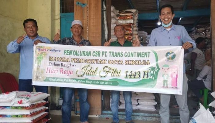 PT Trans Continent Salurkan 1.000 Sak Beras dan 300 Kotak Sirup Untuk Warga Sibolga-Tapteng