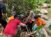 Polres Tapteng Evakuasi Mayat Perempuan dari Pemandian Sungai Sarudik