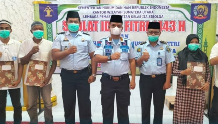 538 Napi Lapas Sibolga Kanwil Kemenkumham Sumut Terima Remisi Idul Fitri