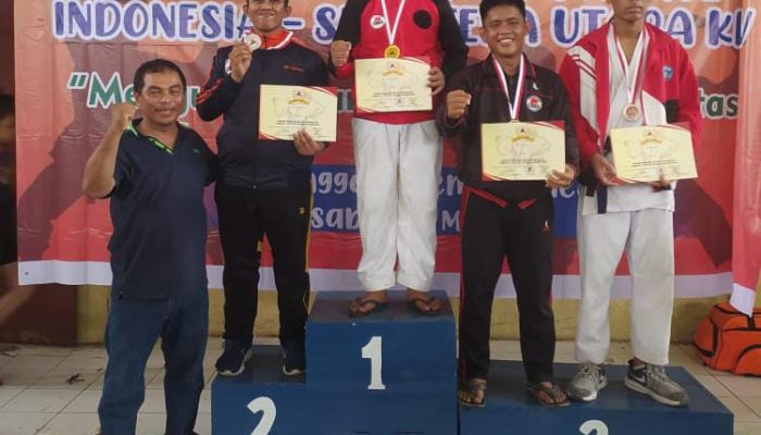 Putra dan Putri Dandenpom 1/2 Sibolga Raih Juara Karate Kei Shin Kan Tingkat Sumut