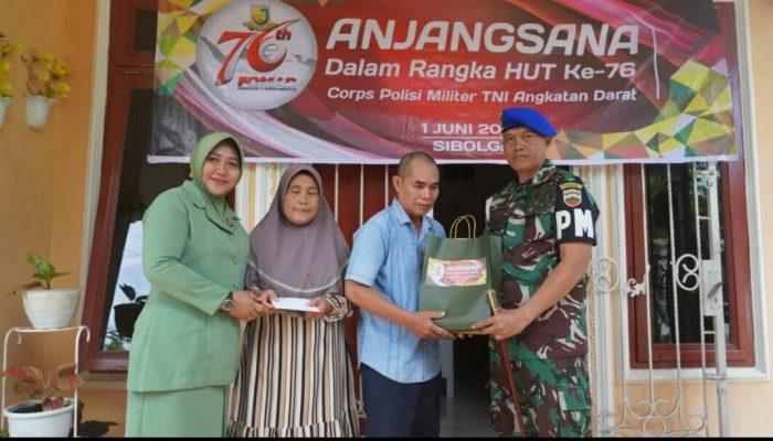 Denpom 1/2 Sibolga Adakan Anjangsana ke Purnawirawan dan Warakawuri