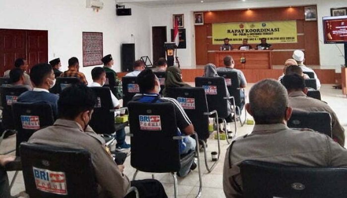 Polres Sibolga Gelar Rakor Lintas Sektoral Pengamanan Idul Adha 1443 H