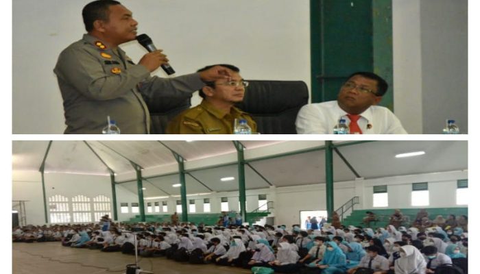 411 Siswa Baru SMAN 1 Matauli Pandan Dibekali Polres Tapteng Akan Bahaya Narkoba