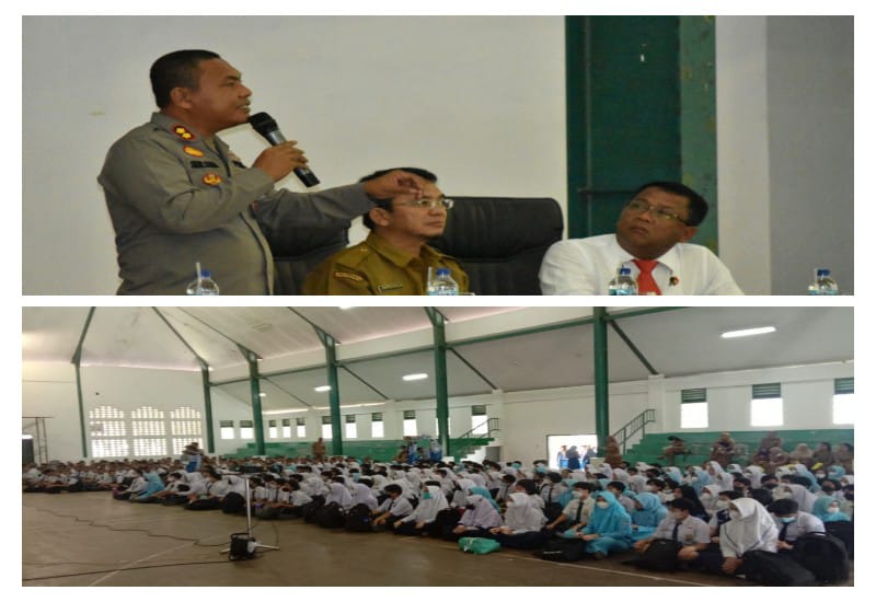 411 Siswa Baru SMAN 1 Matauli Pandan Dibekali Polres Tapteng Akan Bahaya Narkoba
