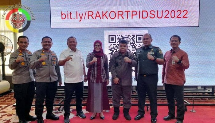 Pj Bupati Tapteng bersama Fokopimda Hadiri Rakor TPID Sumut