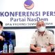 Ketua DPW NasDem Iskandar dan Rahmansyah Sibarani. (ril)